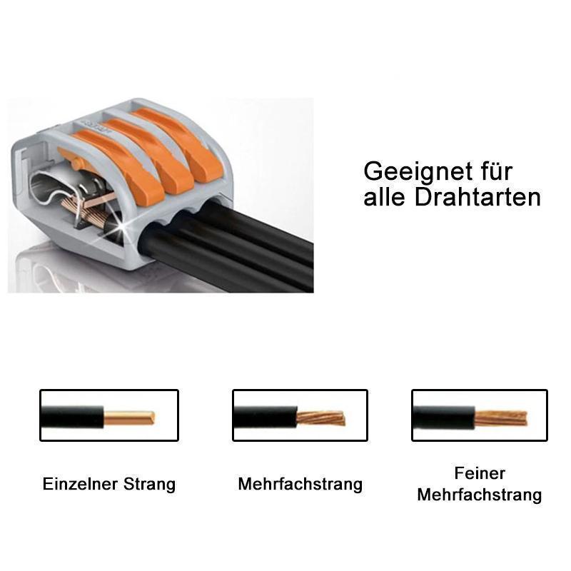 CTRICALVER 1-polige Verdrahtungsstecker 12 Stück - Abzweigverbinder Für Dünne Drähte