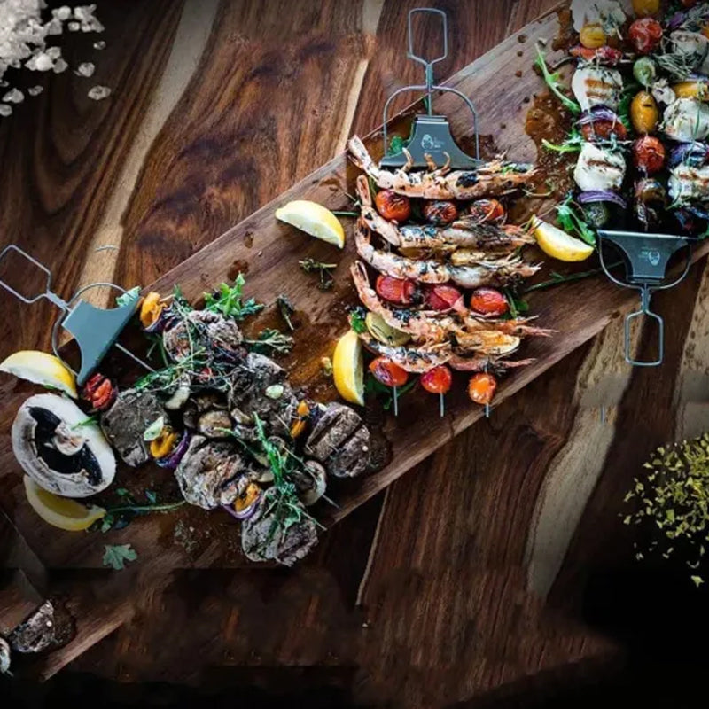 💥Halbautomatische Grillgabel aus Edelstahl💫