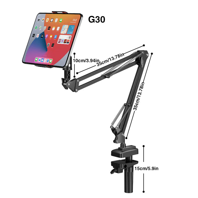 📱Ausziehbarer, versteckter Telefon-/Tablet-Halter am Bett