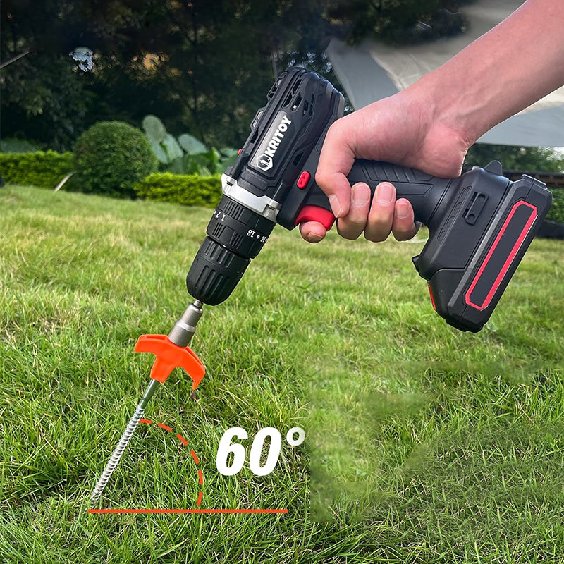 ⛺Drehbare Zeltheringe mit Gewinde