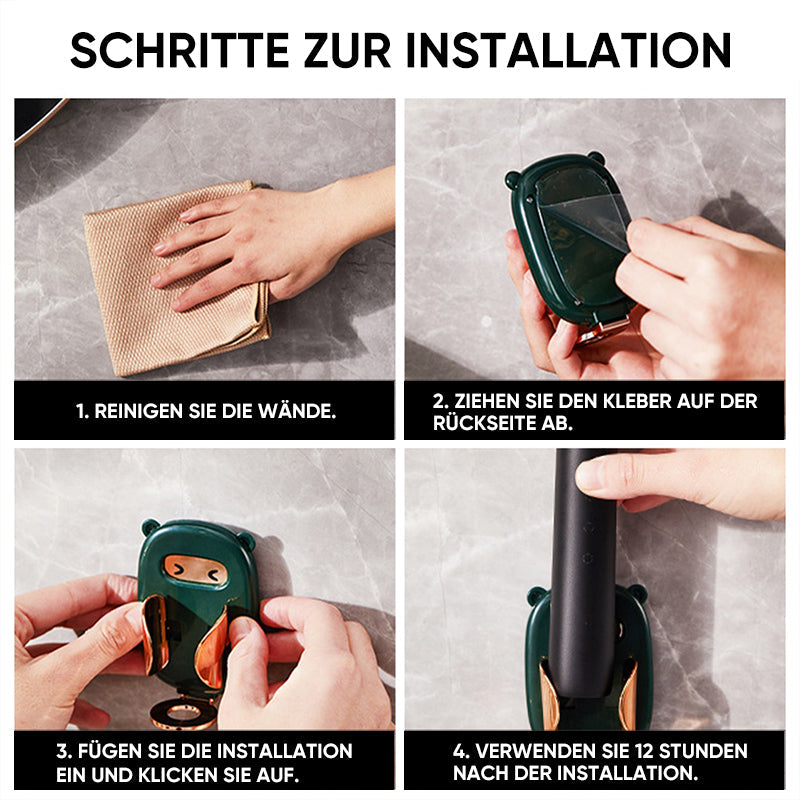 😘Elektrische zahnbürstenhalter wandmontiertes lagerregal😘