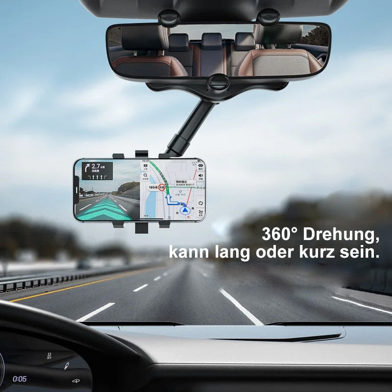 Multifunktionale drehbare Auto-Rückspiegel-Handyhalterung