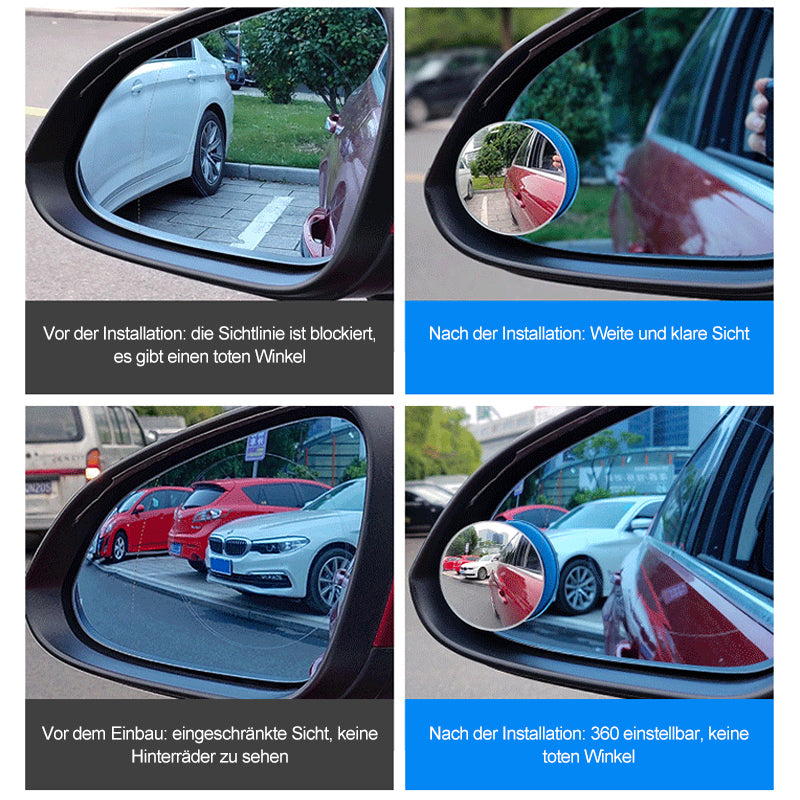 🚗🪩360-Grad-Auto-Rückansicht kleiner runder Spiegel