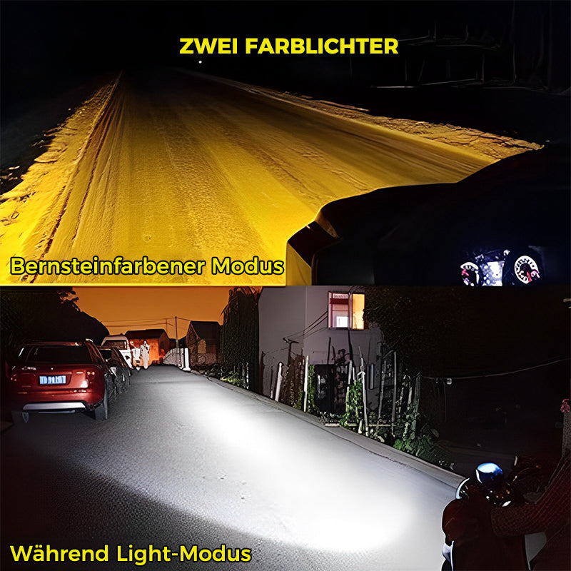 😮Motorrad fahrende LED-Zusatzscheinwerfer😎