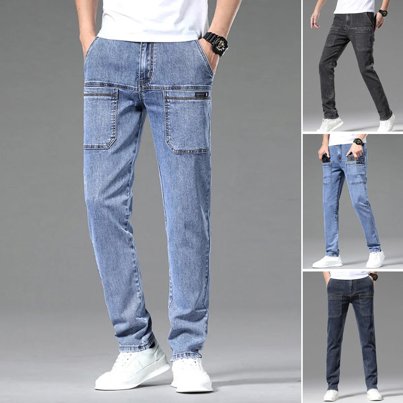 Stretchjeans für Herren mit mehreren Taschen