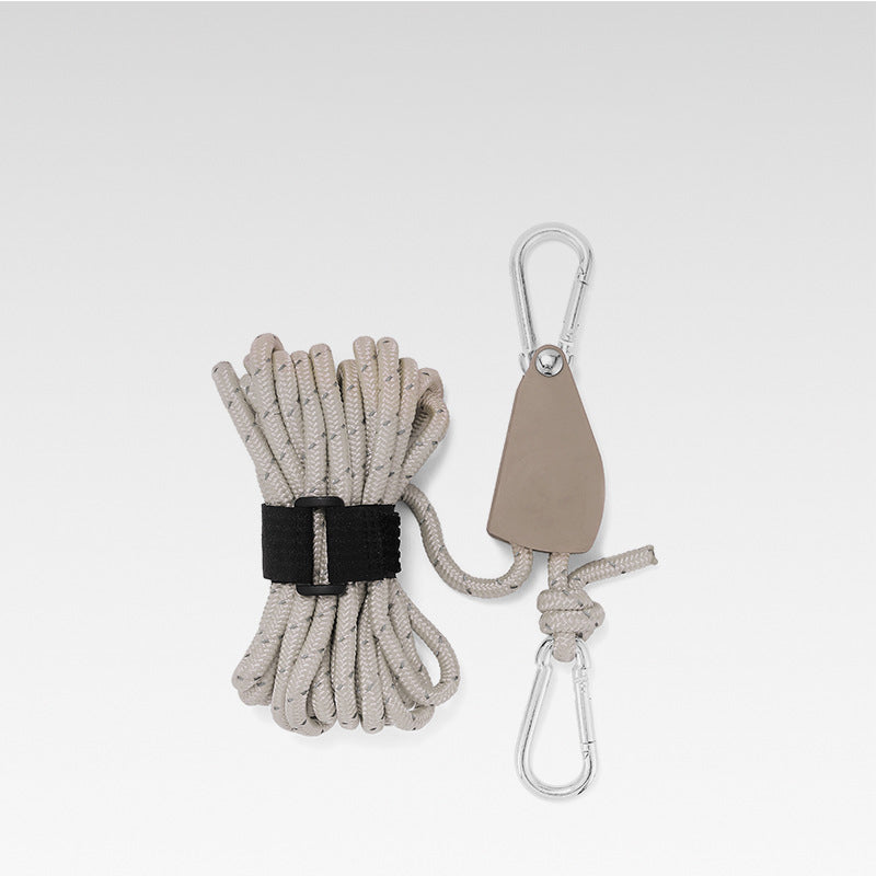 🏕️⛺️Windfestes Seil zur Einstellung der Riemenscheibe