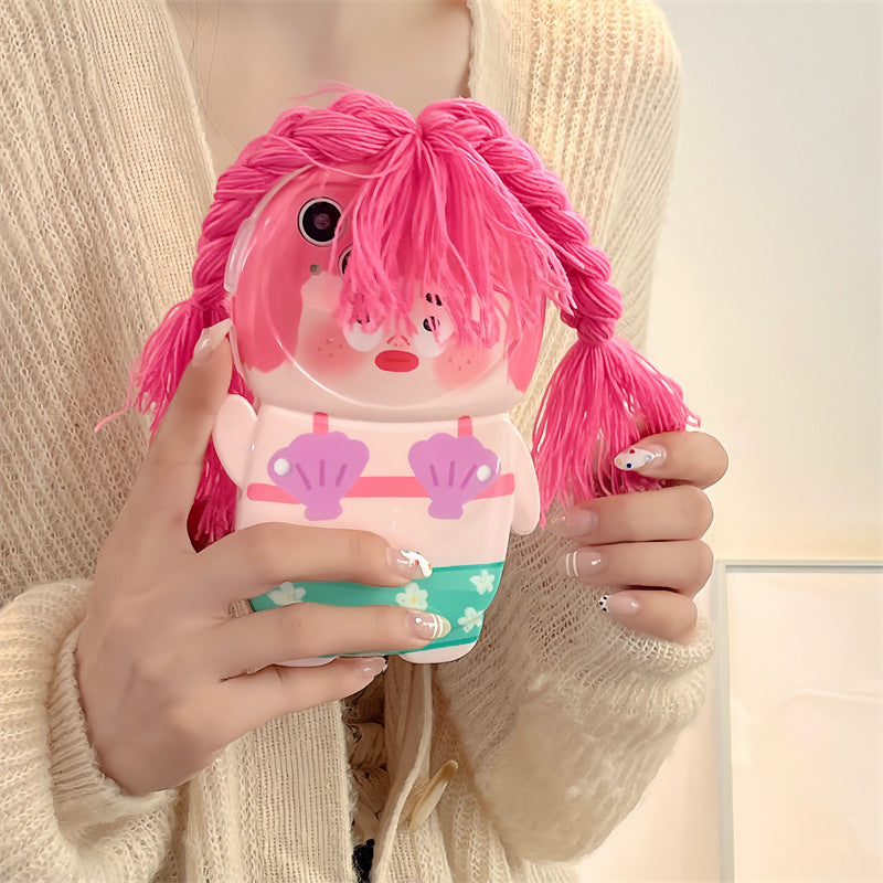 Lustige Zopf Badehose Handyhülle