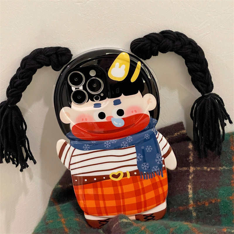 Lustige Zopf Badehose Handyhülle