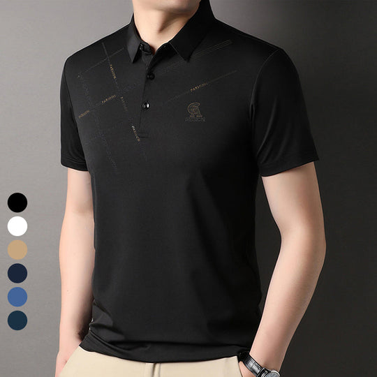 Atmungsaktives T-Shirt mit Streifendruck