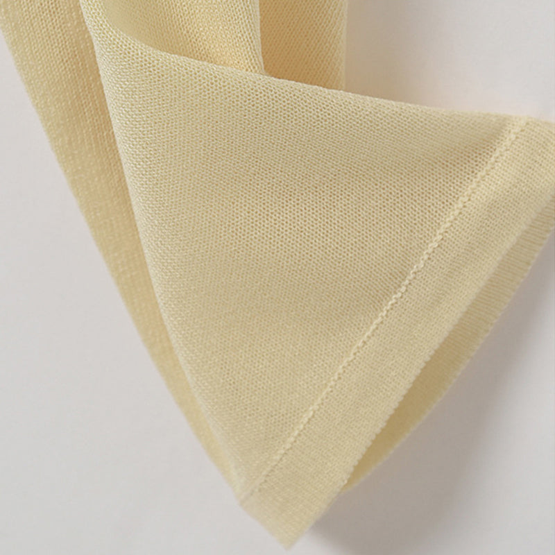 Sommer Strickjacke aus Leinen ohne Knöpfe