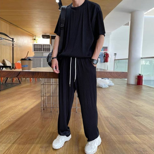 ✨Lässiges 2-teiliges Set Aus Eisseide Für Herren👍