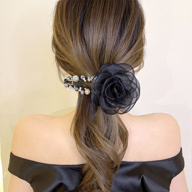 Elegante Blumen-Haarspange