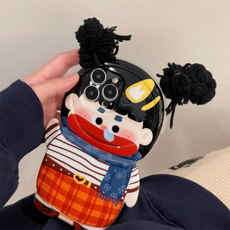 Lustige Zopf Badehose Handyhülle