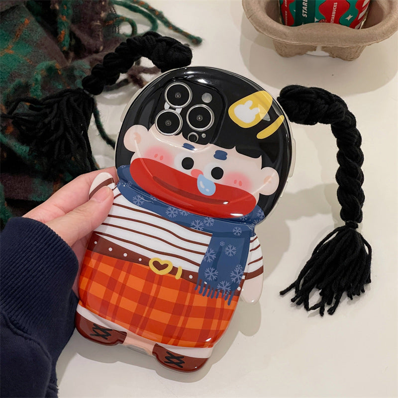 Lustige Zopf Badehose Handyhülle