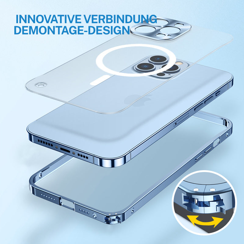 📱50 % Rabatt📱Magnetische Handyhülle für iPhone mit Metallrahmen