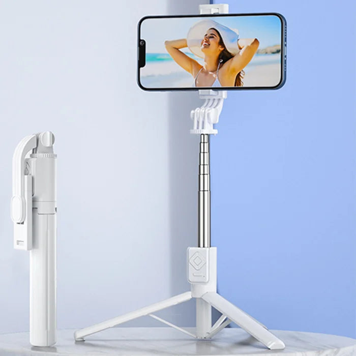 Selfie-Stick mit LED-Aufhelllicht