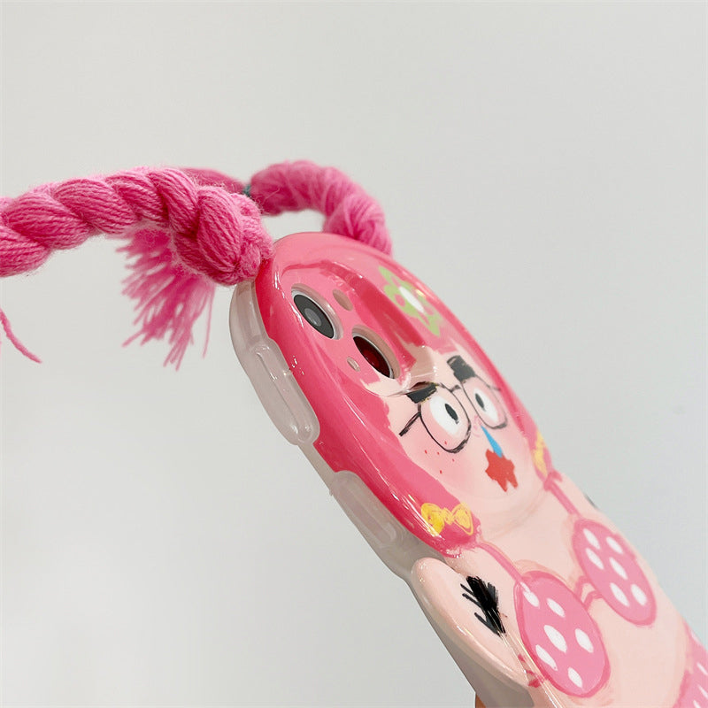 Lustige Zopf Badehose Handyhülle