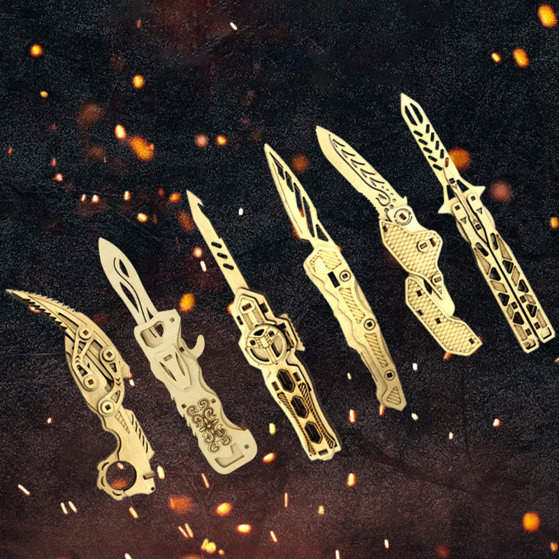 Faltendes dreidimensionales Messermodellspielzeug