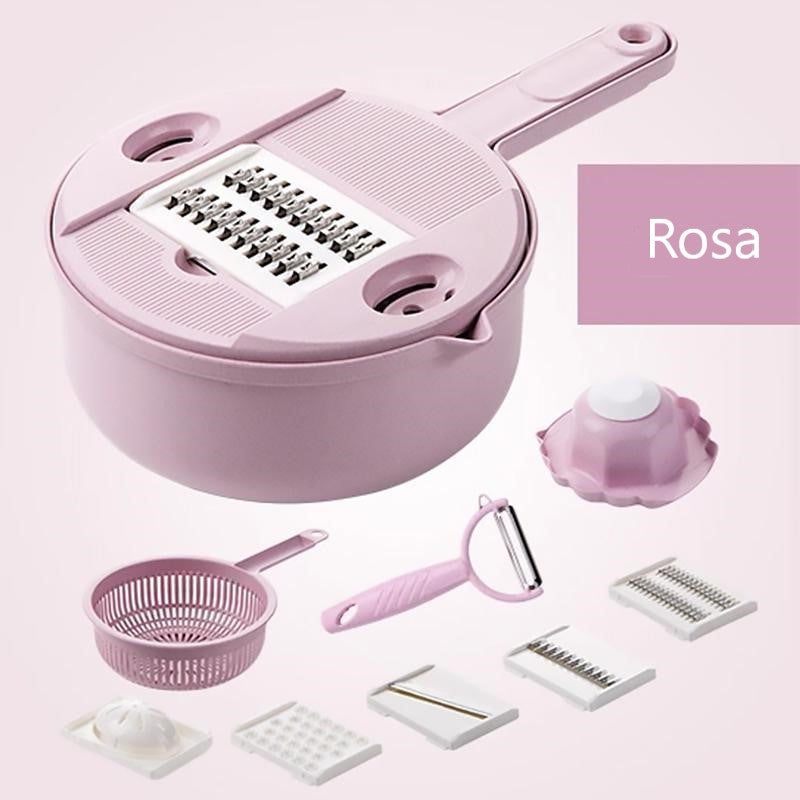 🧑‍🍳🥔Multifunktionaler Gemüseschneider Set(12 Stück)