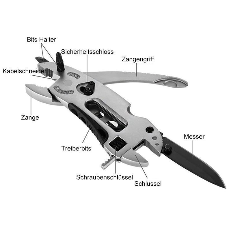 Mini Multifunktionales Edelstahl-Bauwerkzeugset