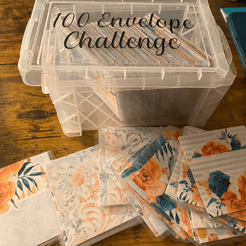Herausforderungsbox-Set enthält 100 Briefumschläge