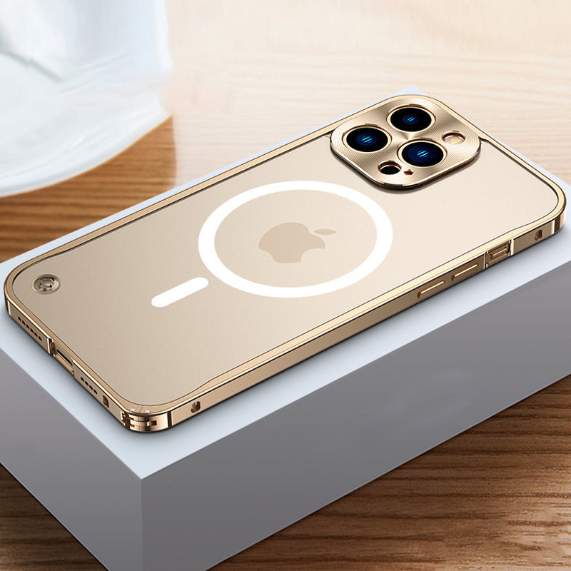 📱50 % Rabatt📱Magnetische Handyhülle für iPhone mit Metallrahmen