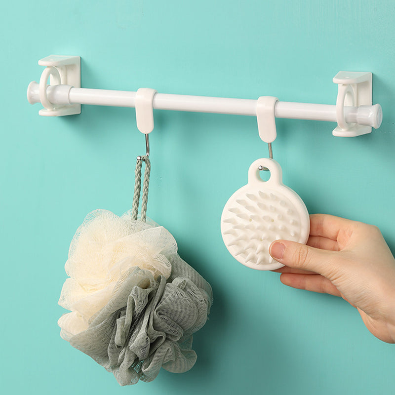 Nagelfreie verstellbare Stangenhalterungshalter (1 Paar)