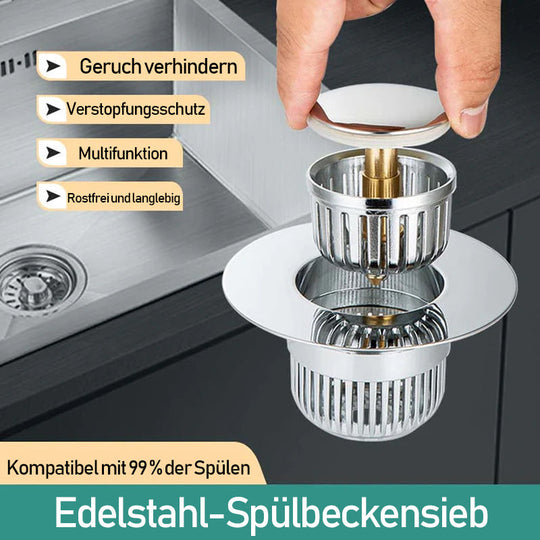 Edelstahl-Spülbeckensieb