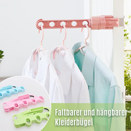 🎉Heißer Verkauf im Frühling🎉Faltbarer und hängbarer Kleiderbügel
