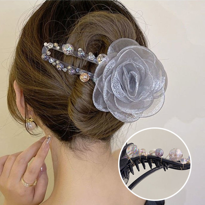 Elegante Blumen-Haarspange