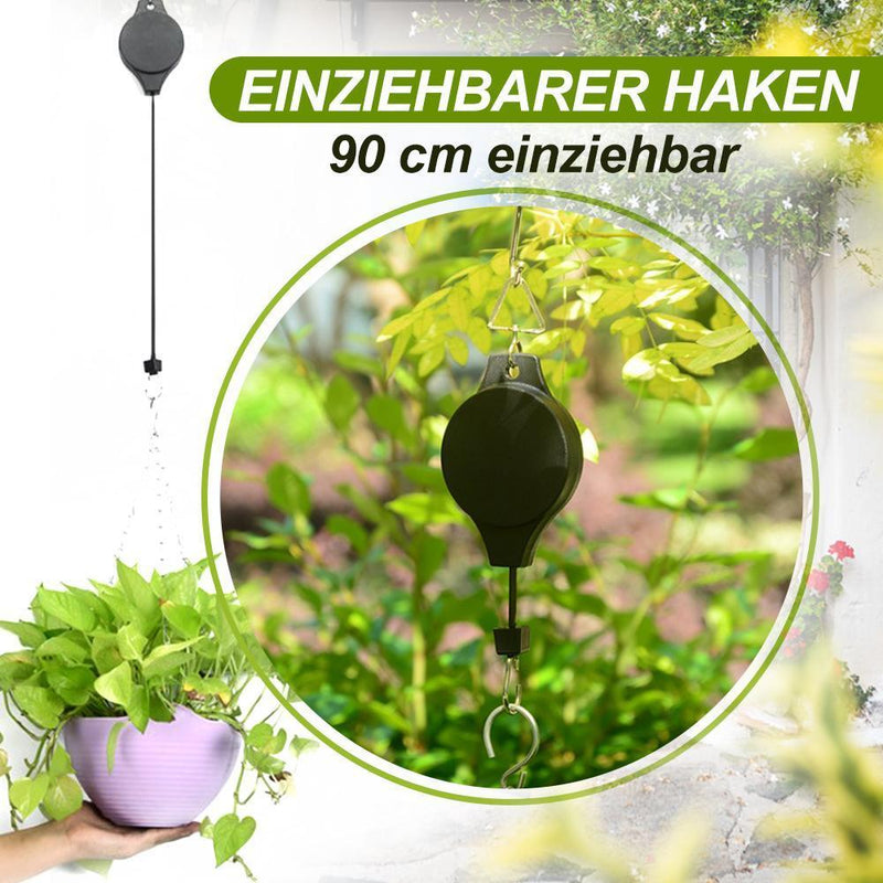 🏡55% Rabatt🏡Einziehbarer Haken, Pflanze Seilzug für Garten Töpfe und Vogel-Feeder