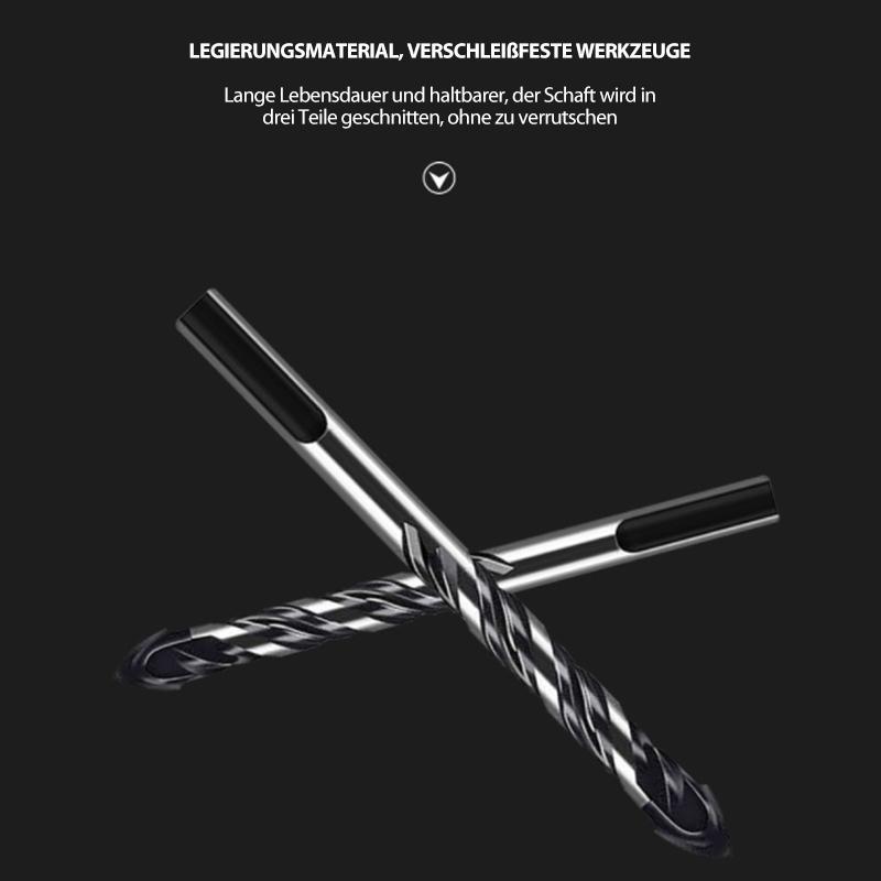 Fliesenbohrer Glasbohrer Keramikbohrer Set für Fliesen Porzellan (7-tlg)
