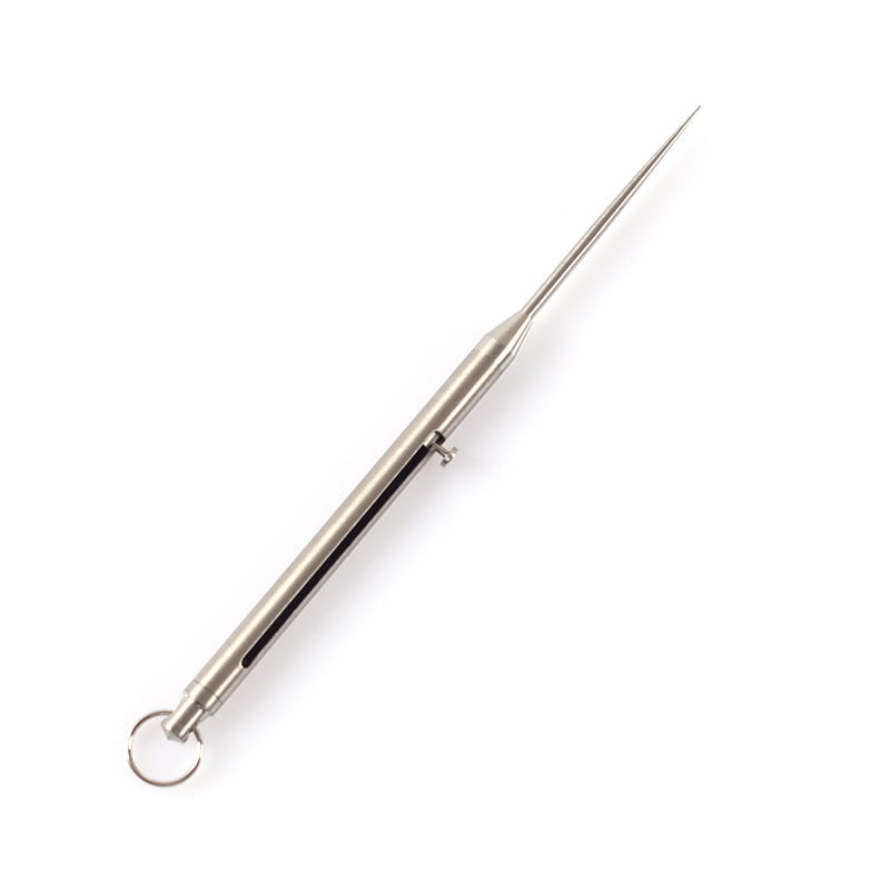 Einziehbarer Zahnstocher aus Titan