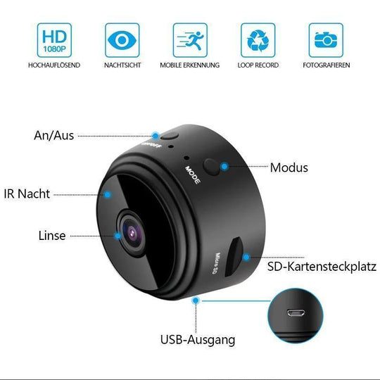 🎁55% Rabatt🎁1080p magnetische WiFi Mini Kamera