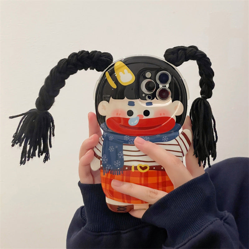 Lustige Zopf Badehose Handyhülle