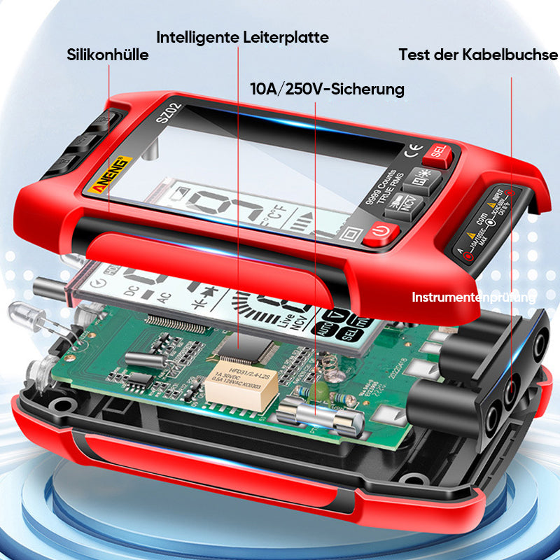 Intelligentes digitales Hochpräzisions-Multimeter mit Einbrennschutz