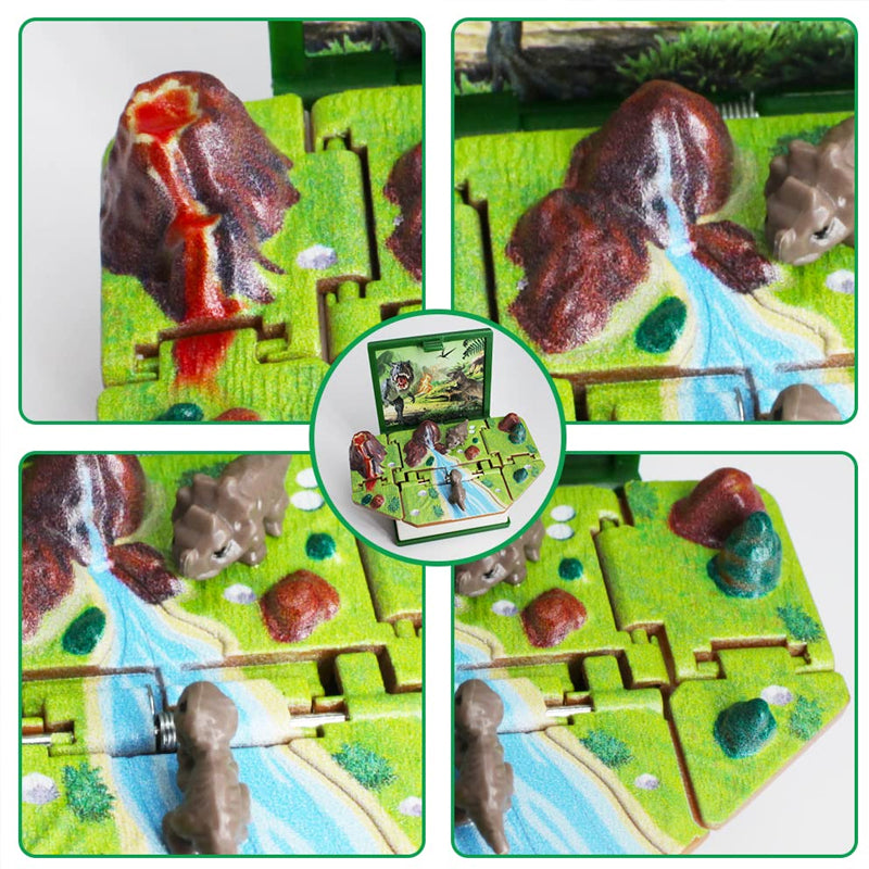 3D Stereoskopisches Puzzlebuch mit Schlüsselanhänger