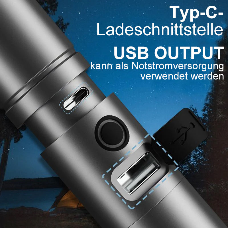 Multifunktionale weiße Laser-LED-Taschenlampe