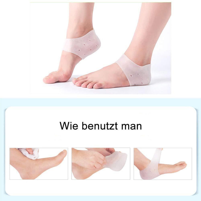 🔥2023 heißer verkauf🎉Silikon Fußreparatur Fersenhülle, weiß