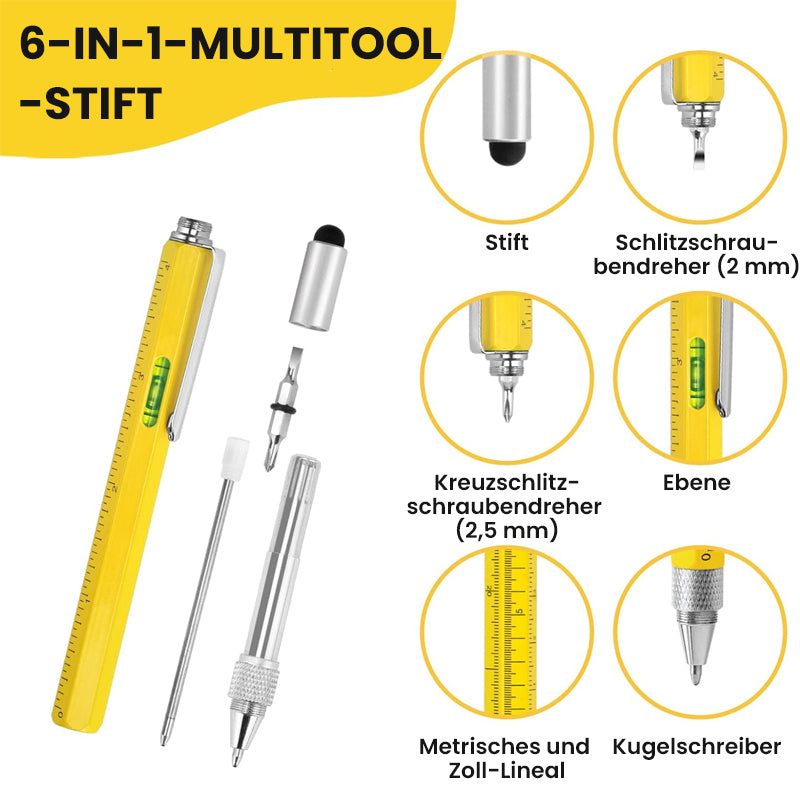 6 IN 1 Multifunktions-Kugelschreiber