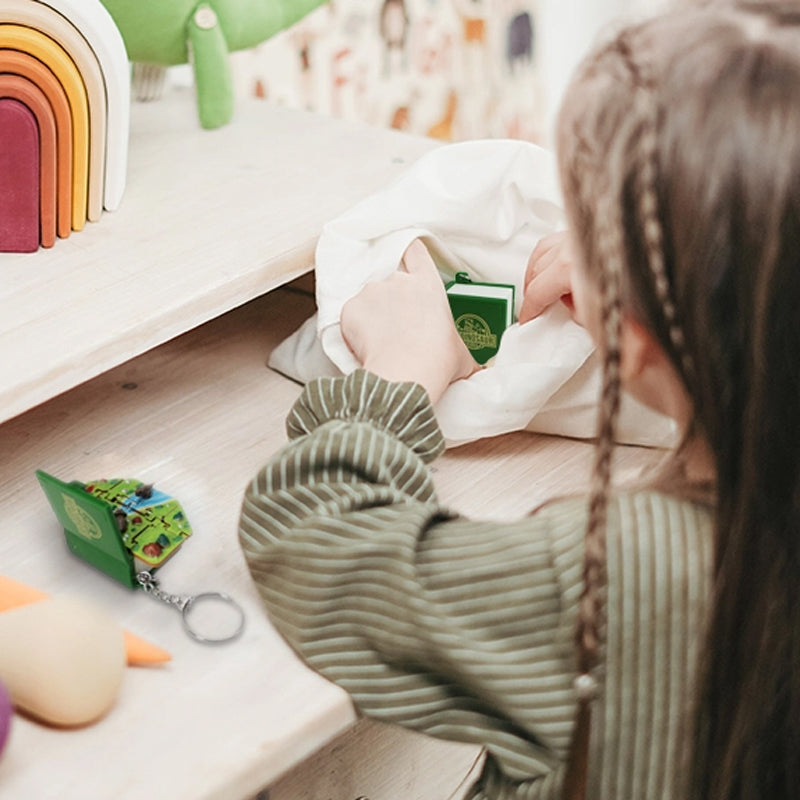 3D Stereoskopisches Puzzlebuch mit Schlüsselanhänger