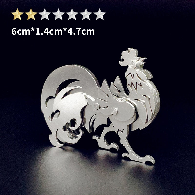 3D Metall Maschinen Zusammengebautes Spielzeug