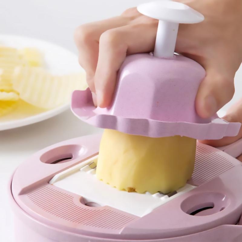 🧑‍🍳🥔Multifunktionaler Gemüseschneider Set(12 Stück)