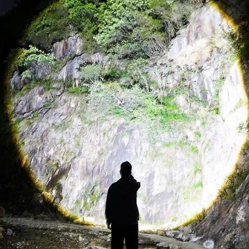 Multifunktionale weiße Laser-LED-Taschenlampe