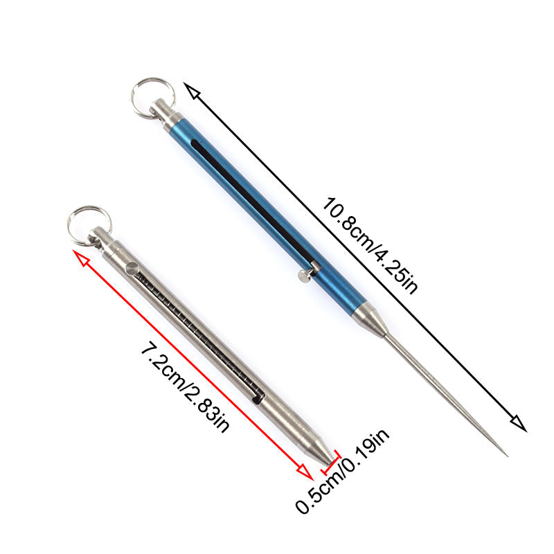 Einziehbarer Zahnstocher aus Titan