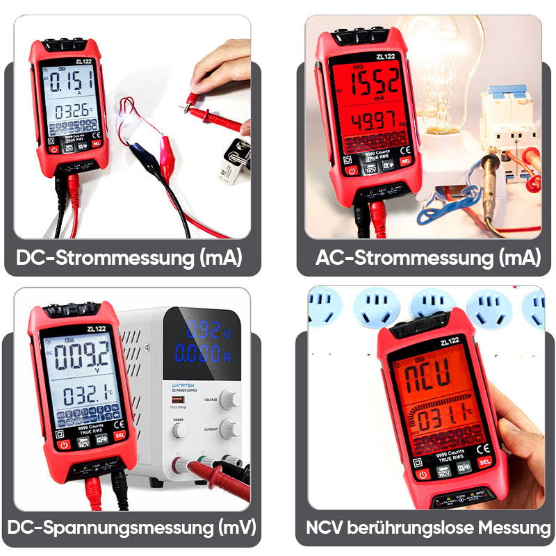 Intelligentes digitales Hochpräzisions-Multimeter mit Einbrennschutz