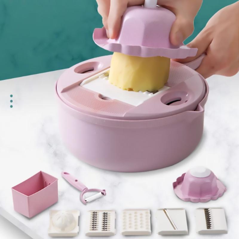 🧑‍🍳🥔Multifunktionaler Gemüseschneider Set(12 Stück)