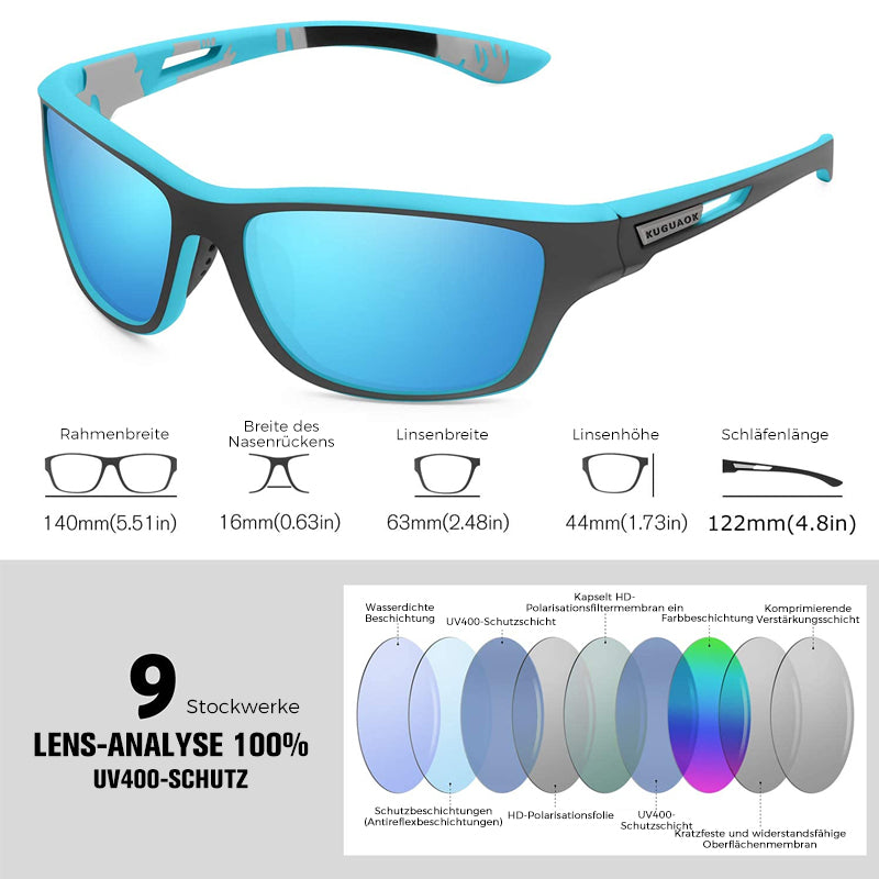 😎50% Rabatt😎Blendfreie Outdoor-Sportsonnenbrille mit polarisierten Gläsern