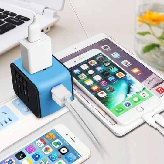 🔥50% Rabatt🔥Bequee Universal World Plug Reiseadapter, blau