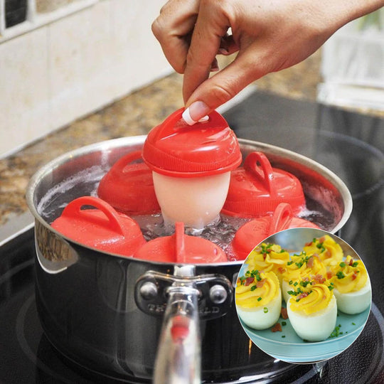 Bequee Multifunktionale Eierkocher Set, 6 Stücke